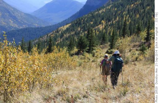 Going down the scenic Gunnery Creek valley