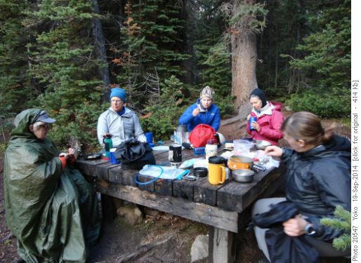 Egypt Lake Camp - supper time