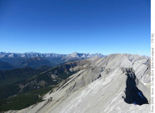 Looking North towards Lineham Ridge and Mist Mountain