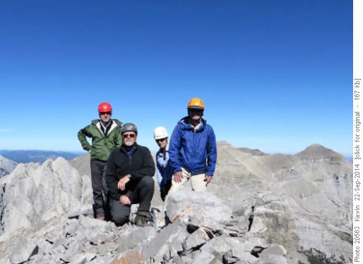 On the summit of the Southern Twin (GR618951)