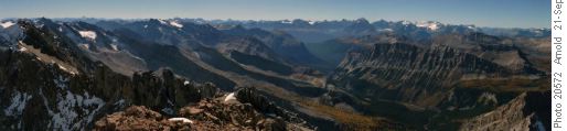 Looking south from summit Mount Lychnis