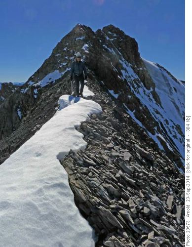 {532 John Duer} descending north ridge Mount Lychnis
