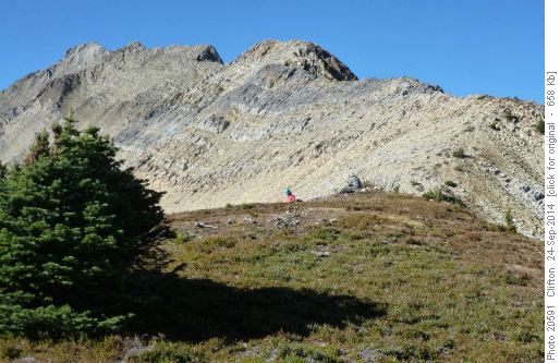 The ridge of Ogden - summit block at far left