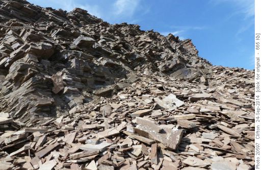 One of the tricky parts of the Red Peak descent route
