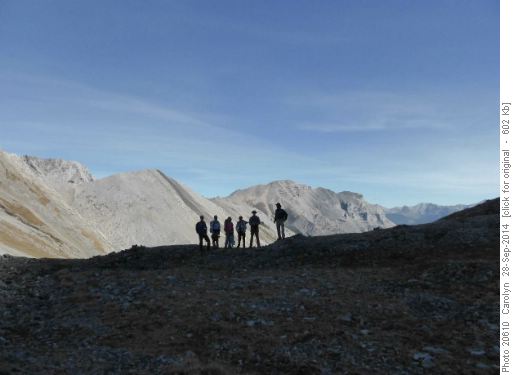 col above Rummell Lake valley