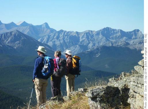 More spectacular views of Kananaskis Country, Dave, Pat and Lazlo