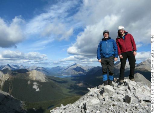 At the South cairn with Commonwealth Lake below to the left