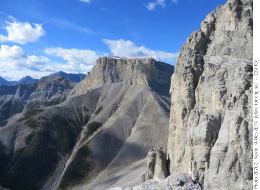 Mt Romulus from the summit block of Mt Remus