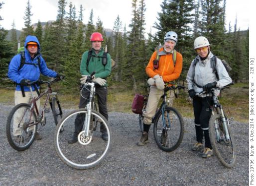 At the start of the bike approach to Mt Remus