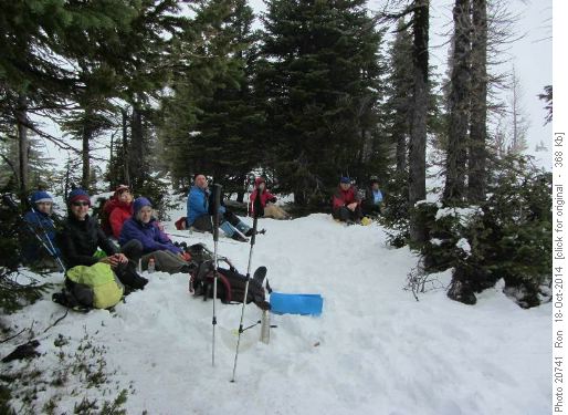Lunch at misty Burstall overlook.