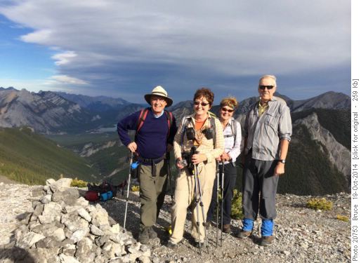 Carl, Barb,Jennifer,Ron at Big Cairn