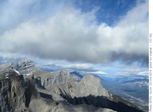 The Three Sisters from the summit of Wind Tower