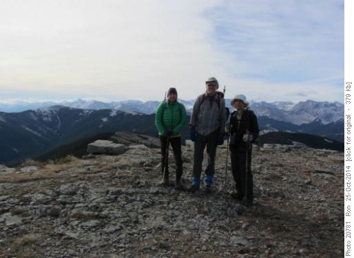 {1701 Ul Martin}, {177 Ron Hunter} and {362 Mo Alviri} on summit of Cox Hill