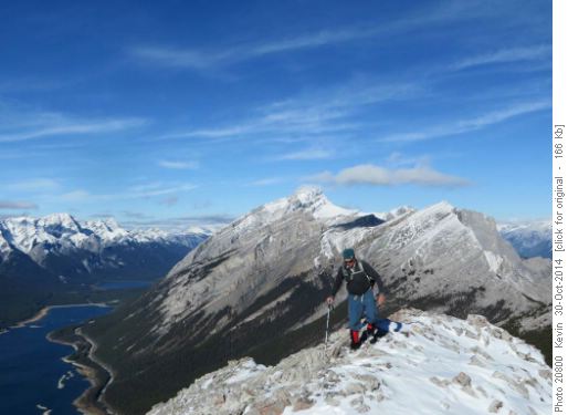 Philip at the top of Little Lougheed