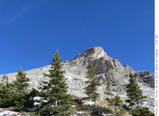 The talus slopes below the summit of Little Lougheed