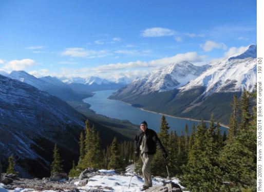 Terry on the upper ridge of Little Lougheed