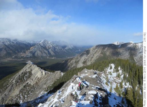 Heading back down from the base of the second spine
