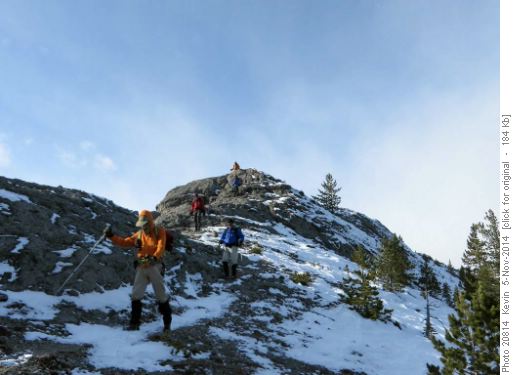 Descending off the first spine