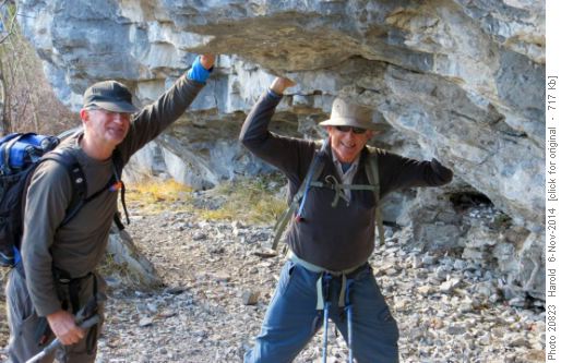 Peter & Philip doing their part to insure the ridge does not topple over