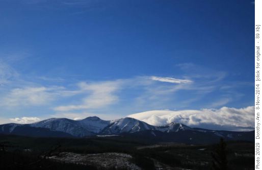 Moose Mtn with cut blocks in foreground