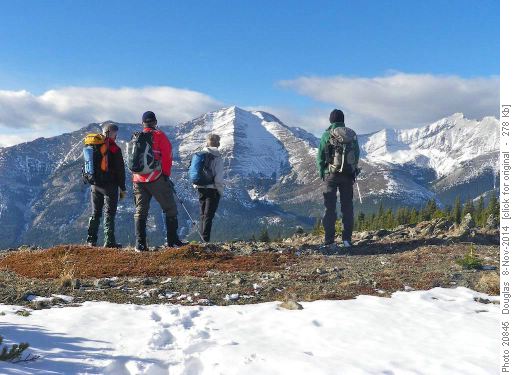 Pause during the descent to look at Holy Cross Mountain