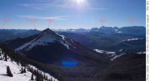 View to the SW off Cat Ck Ridge (Click on image to enlarge)