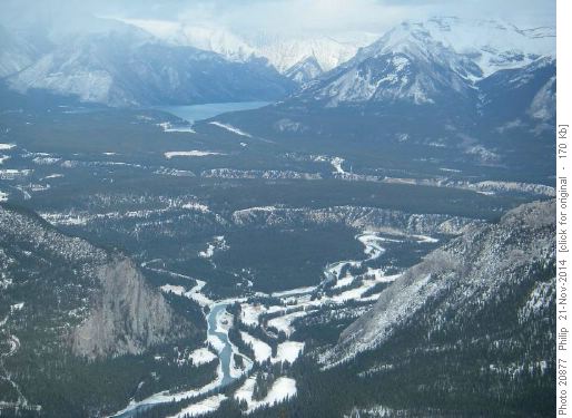 Banff, Lake Minnewanka from Sulphur Mt.