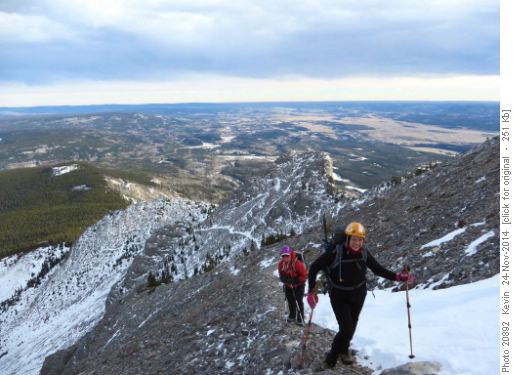 Smiling Ramblers traversing the East side of Yam