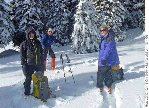 A quick break at the bottom of Healy Meadows