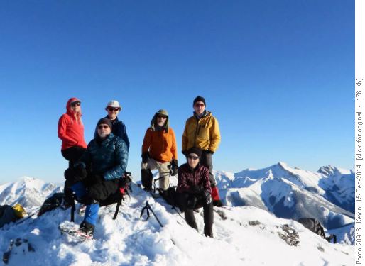 A warm windless day on the summit of Wasootch