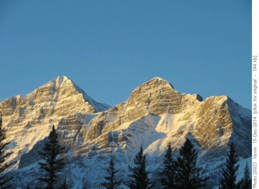 Morning light on Mount Kidd