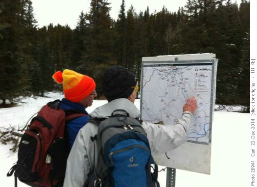 Trails well marked on excellent signs