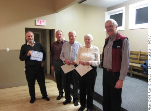 Blue Rammies: 10 - 19 trip-days. {532 John Duerden}, {906 Carl VonMirbach}, {257 Brian Westcott}, {231 Dorothy-Ann Reimer} & {177 Ron Hunter}. Absent: {278 Francisco Gali}, {1314 Barb Brunton}, {627 Jennifer Sundgaard}.