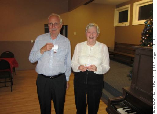 Multi Trip-day pin awards: {257 Brian Westcott}, Bronze Pin 50; {231 Dorothy-Ann Reimer}, Gold Pin 250. Absent: {1493 Kevin Meaney}, Bronze Pin 50