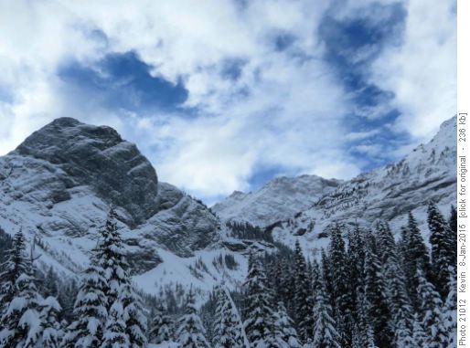 Looking towards Warspite Cirque from the lower basin