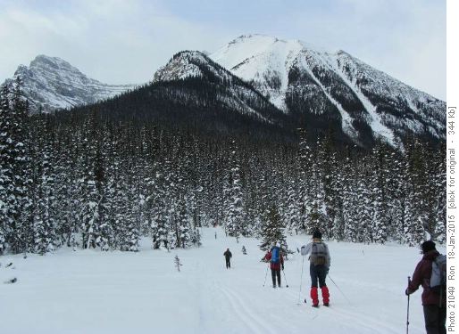 The Gang heading back up towards the Chateau