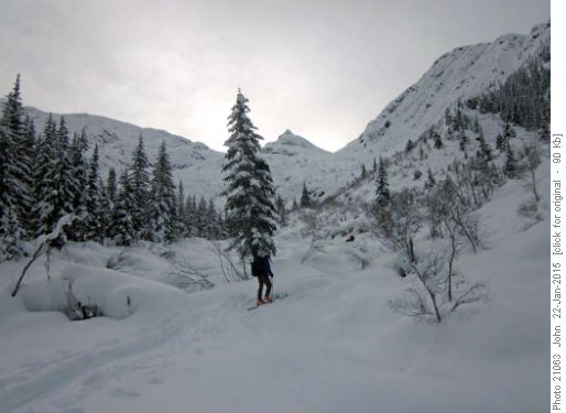 {220 Jim Pater} below Lookout mountain (Lookout notch on right).