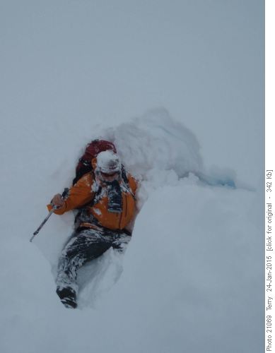 John jumps another ledge