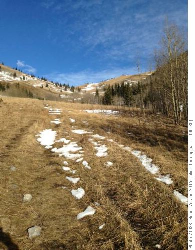 Approaching the pass