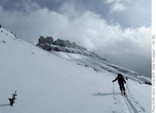 Ed with Dolomite Peak in the background