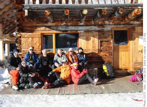 John, Shirley, Jim, Ed, Bob, Peter, Christine, Stan, Yoko at D.H Lodge