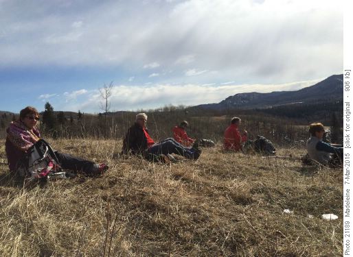Lunch on sunny hill