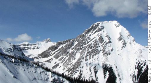 Mt Smuts and Smutwood Peak from Pig's Back Col