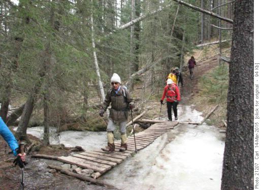 Like a bridge over frozen waters