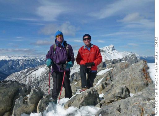 David and Carl on the summit of Ha Ling