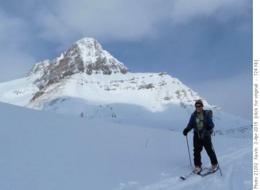 Bill with Ptarmigan Peak in the background