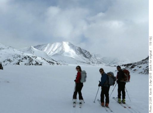 Heather, Bill and Carl at Redoubt Lake