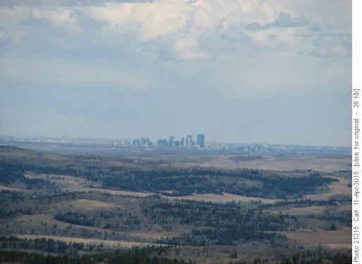 View of Calgary from Foran Grade Ridge