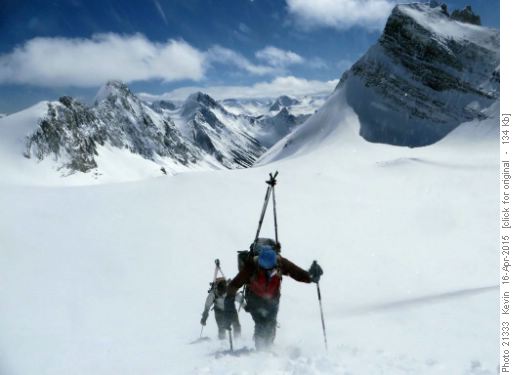 David and Inge boot packing up the Haig Robertson Col