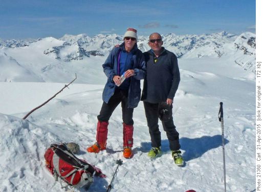 Manfred and Carl on Mt Gordon